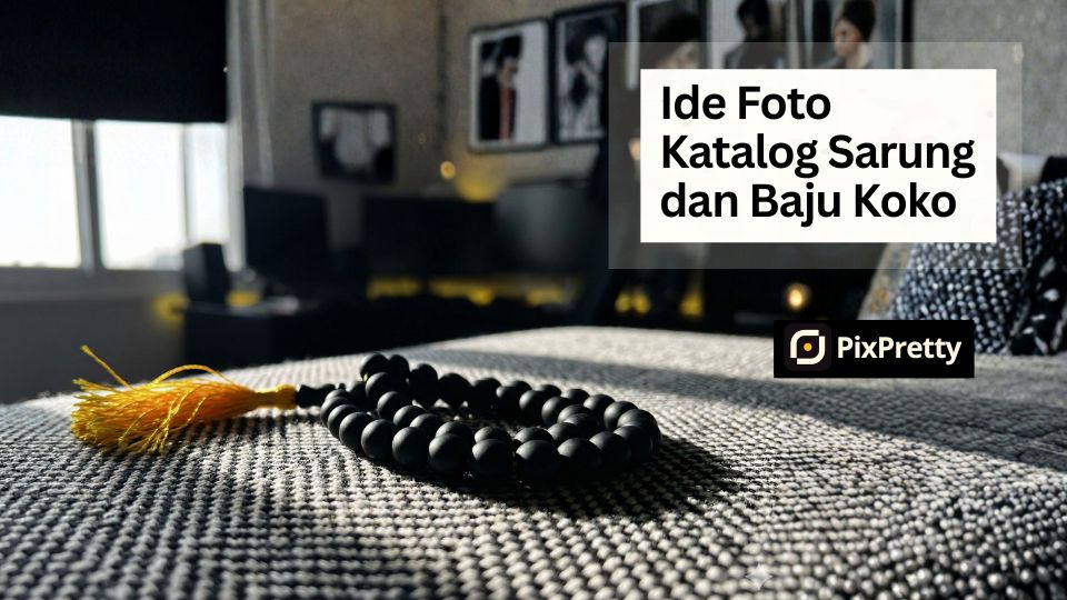 Ide Foto Katalog Sarung dan Baju Koko Persiapan Ramadhan 2026