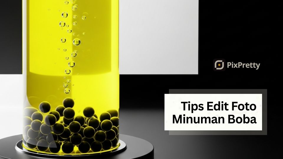 foto produk minuman boba es teh