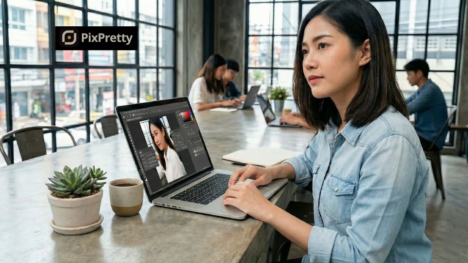 Tutorial edit foto BUMN dengan PixPretty
