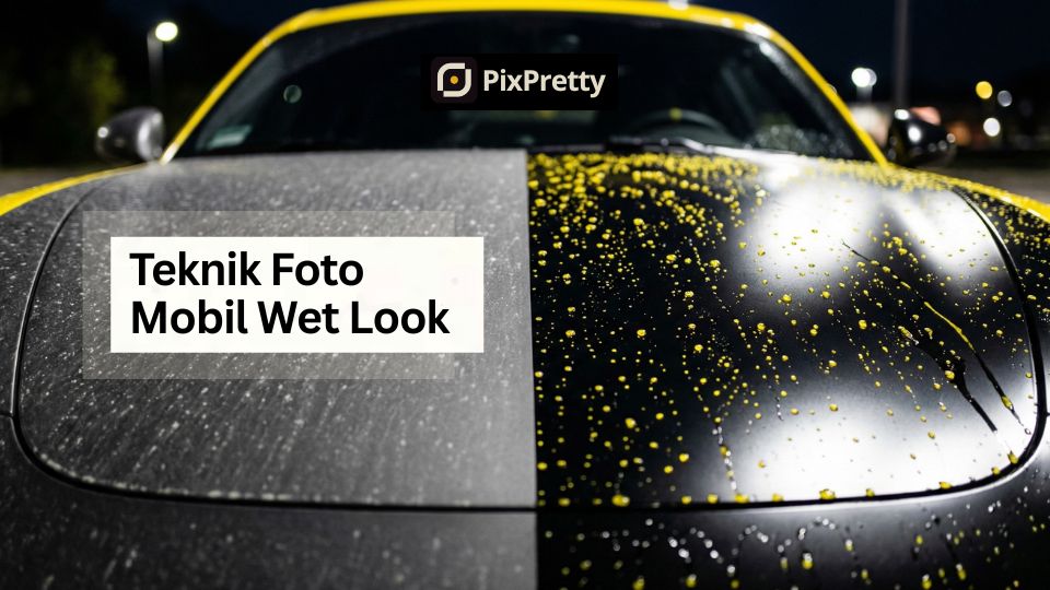 Teknik Foto Mobil Mengkilap Wet Look Setelah Cuci