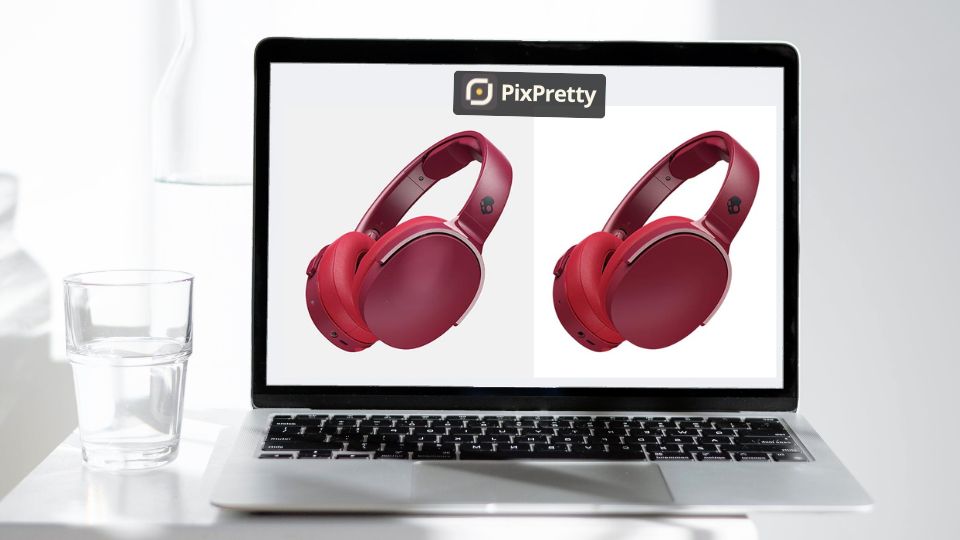 Perbandingan foto produk elektronik yang buruk dan bagus