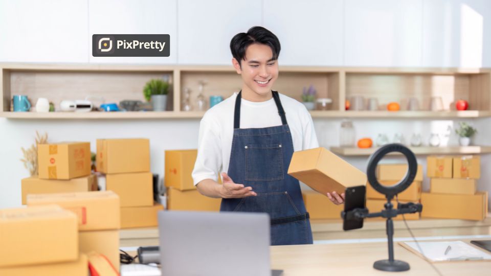 Tampilan Shopee Seller Center untuk mengatur kategori