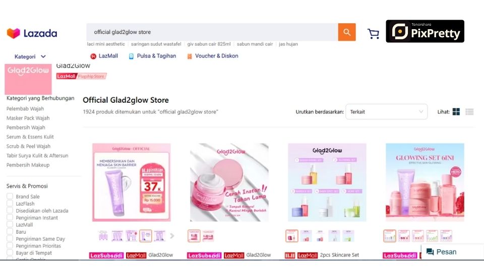 Analisis kompetitor di Lazada