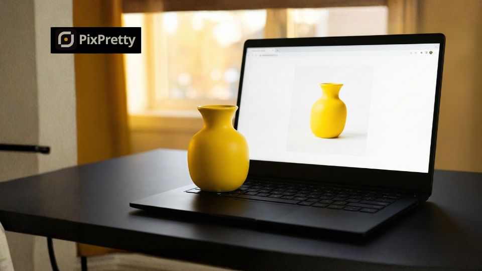 Setup sederhana foto produk menggunakan HP dan cahaya jendela