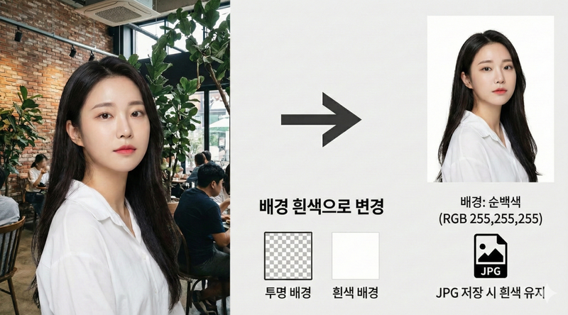 사진 배경 흰색