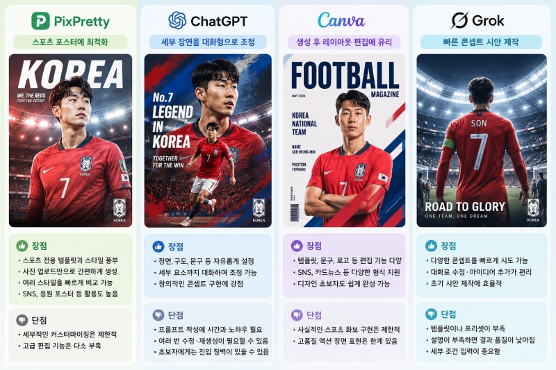 AI 축구 선수 포스터 제작 도구