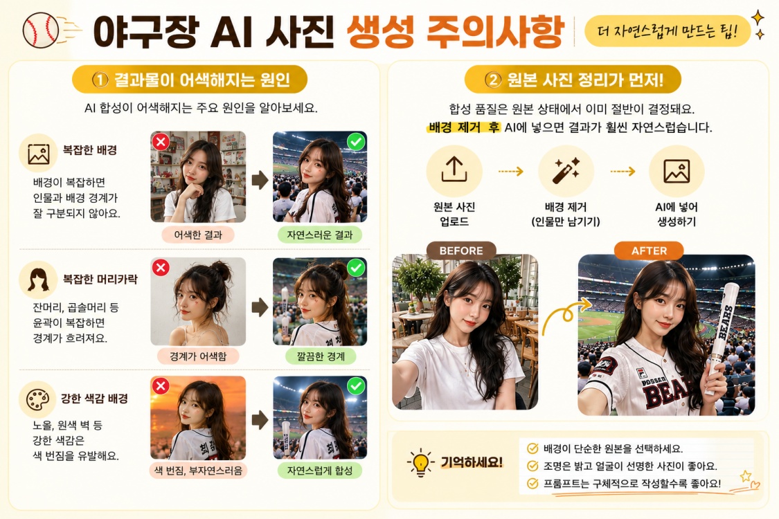 야구장 AI 사진