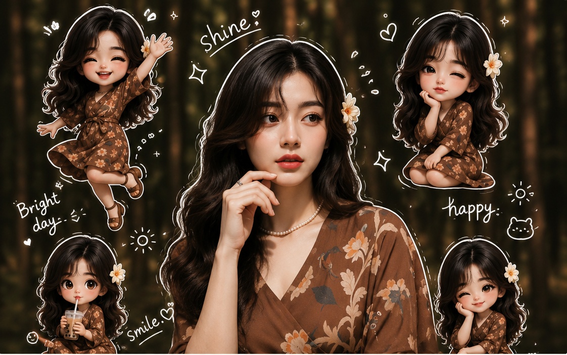 치비 스타일 AI 사진 편집