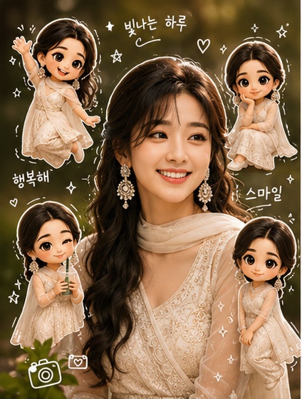 치비 스타일 AI 사진 편집