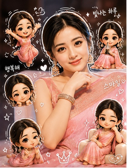 치비 스타일 AI 사진 편집