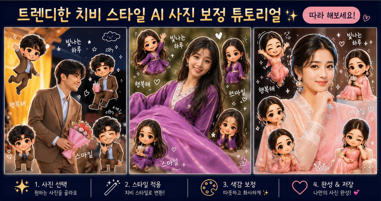 치비 스타일 AI 사진 편집