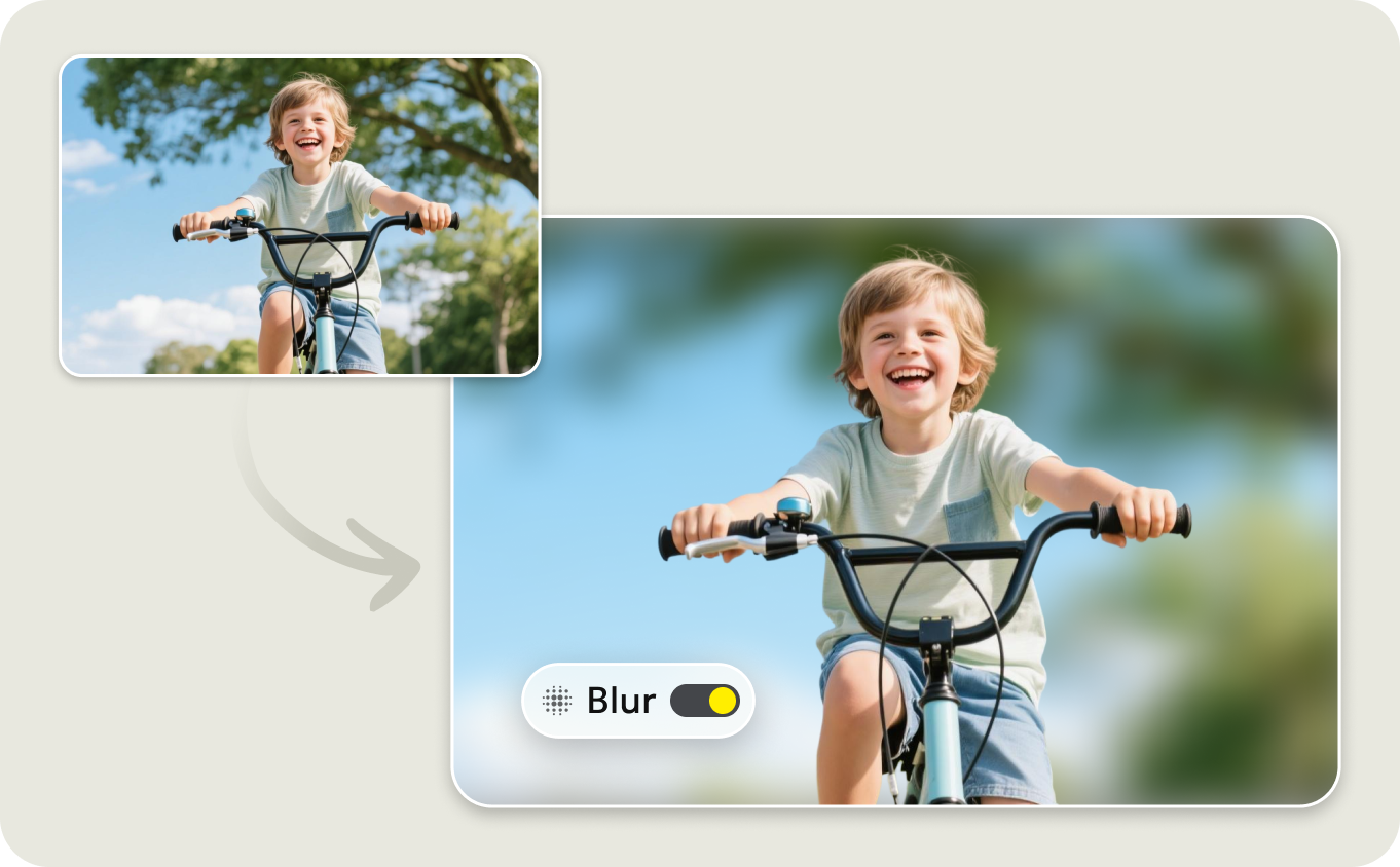 精準背景模糊，主體清晰 - 專業景深效果