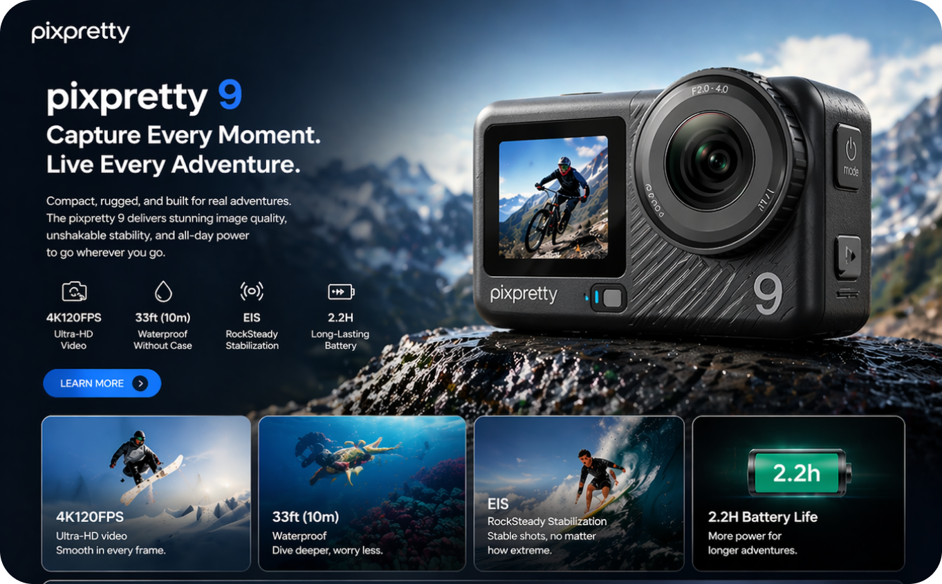 Same AI character and product kept consistent across multiple shots