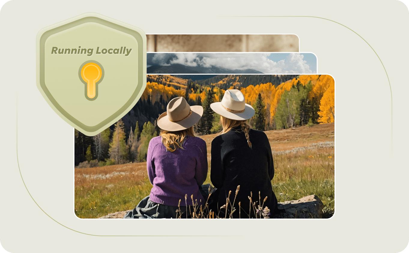 Privacy-first image describing