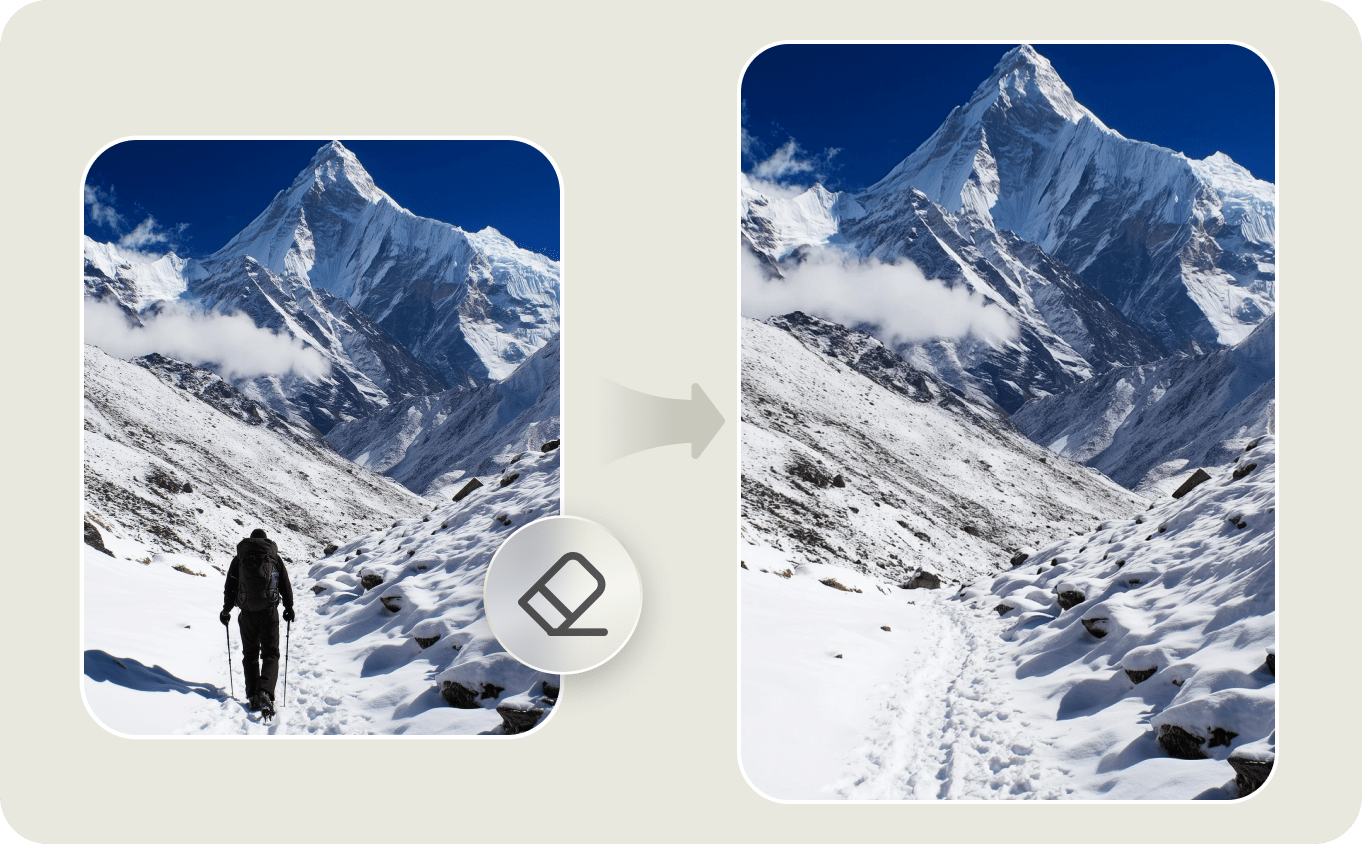 Clean up disrupted landscape photos with PixPretty