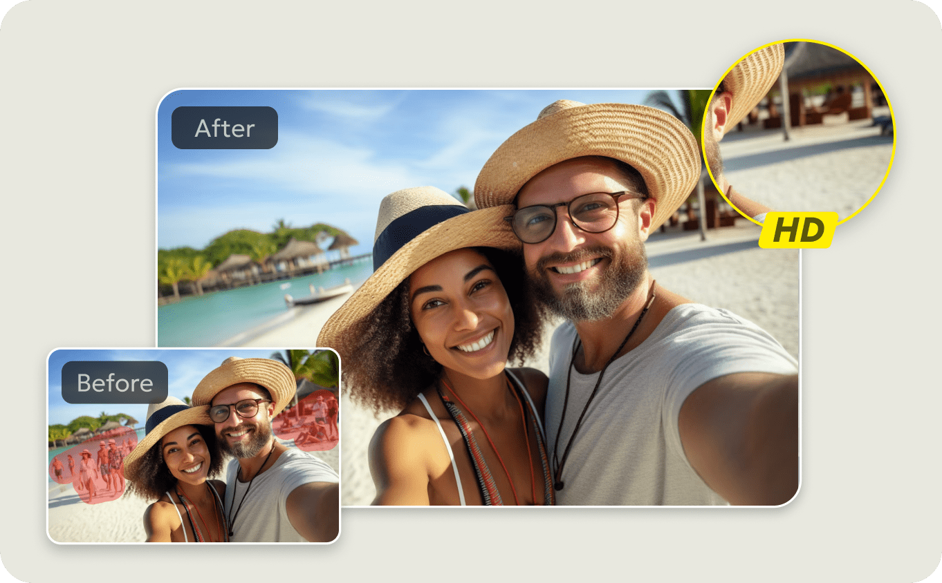 PixPretty remove people with detail-preserving results