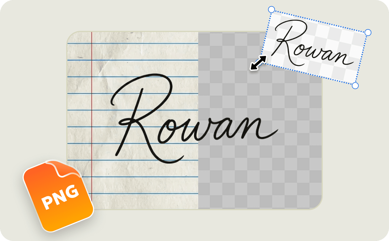 imzanın arka planını şeffaf