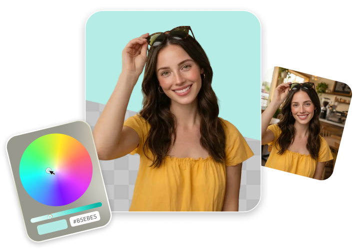 pixpretty ai Hintergrundfarbe ändern