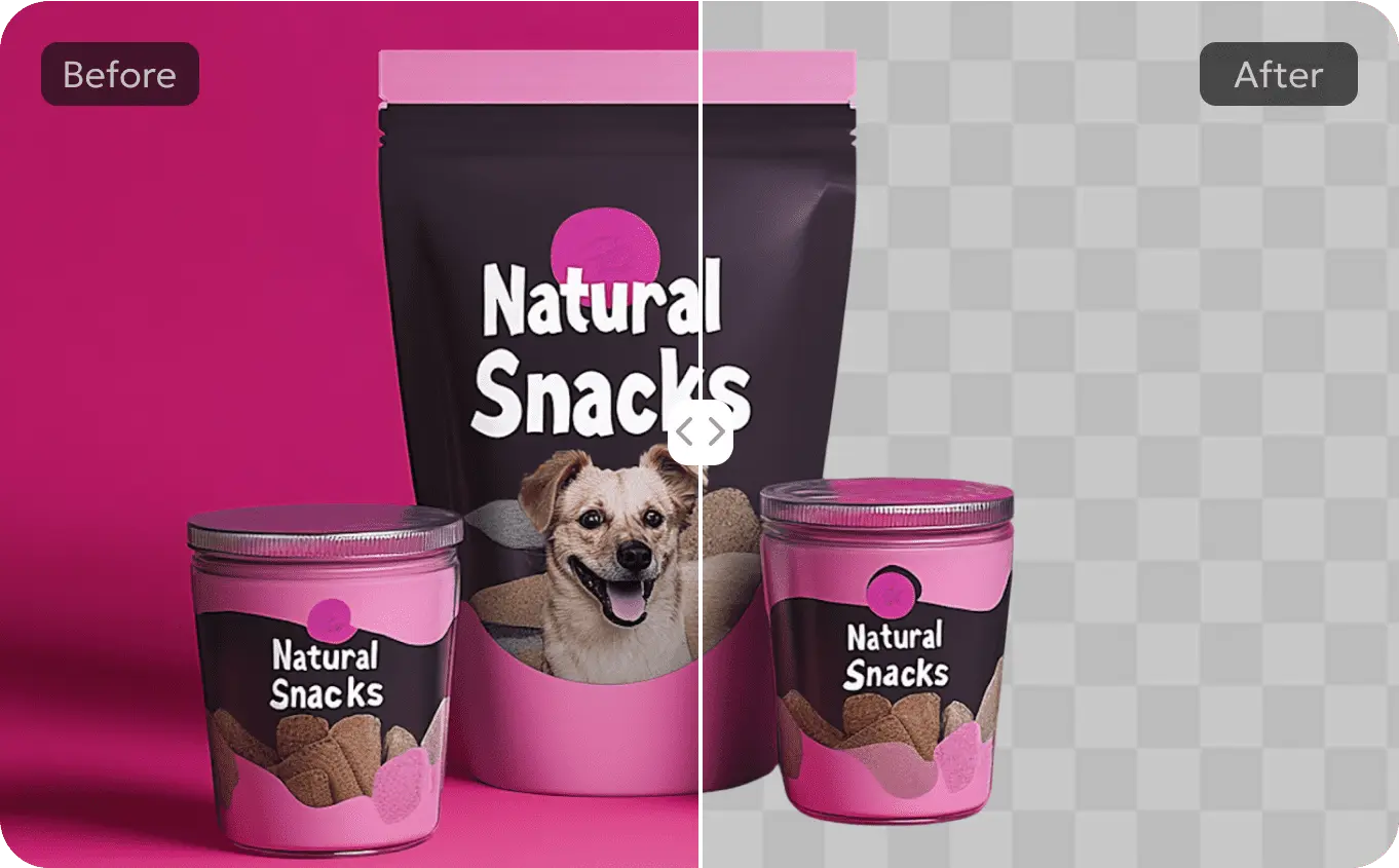 Product showcase without distractions