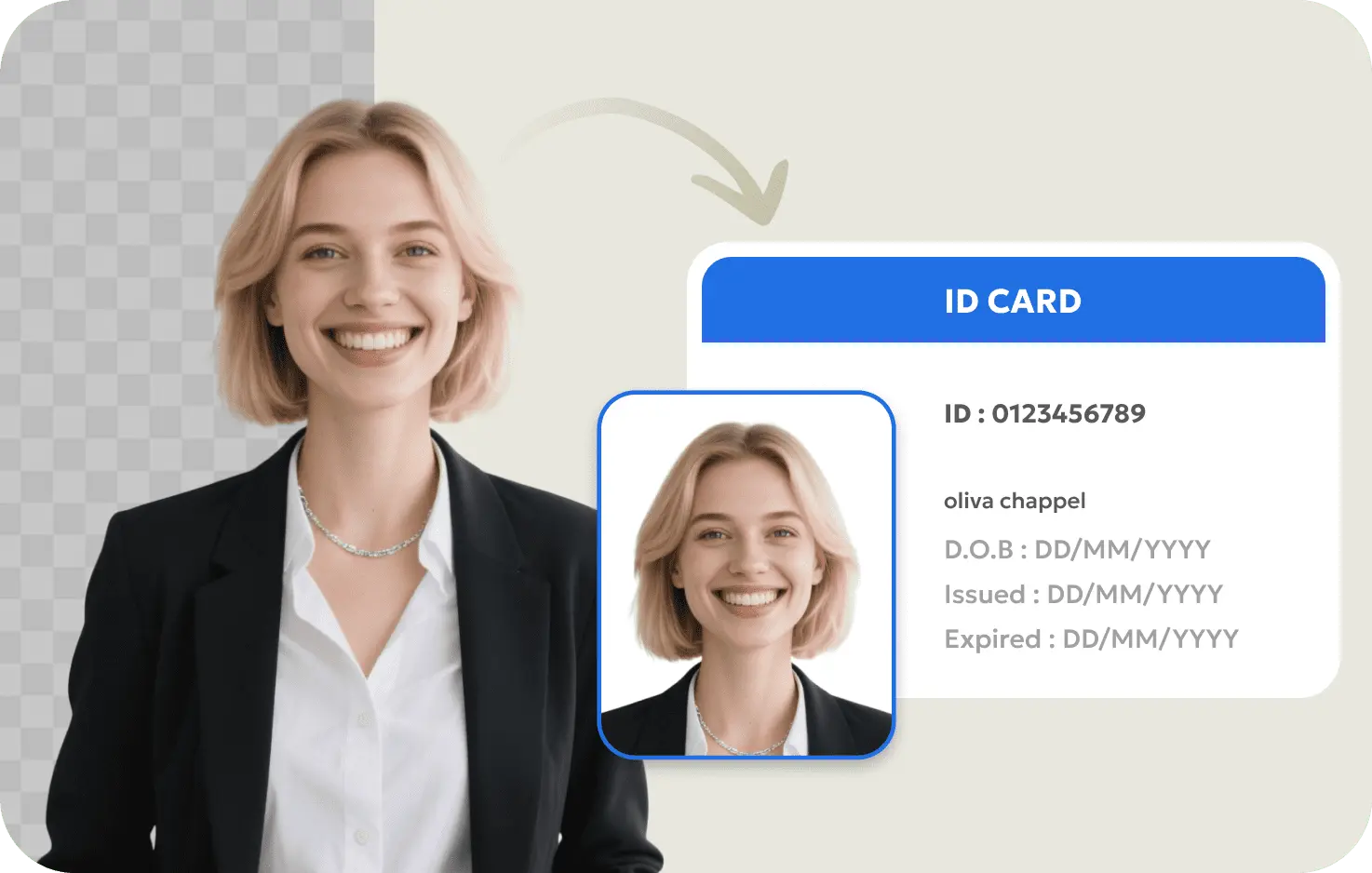 passport photo background change
