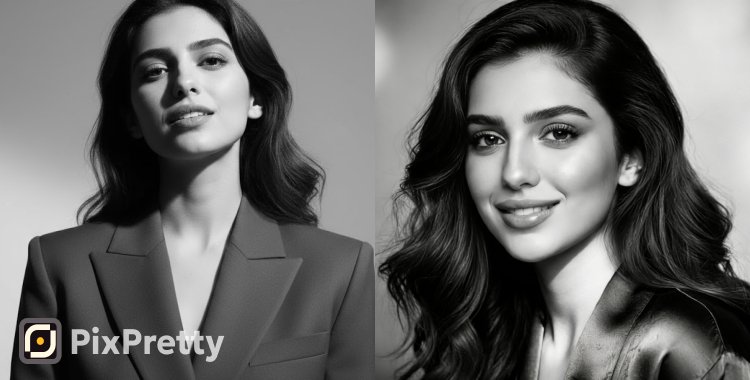 Siyah Beyaz Profil Fotoğrafı Promptları