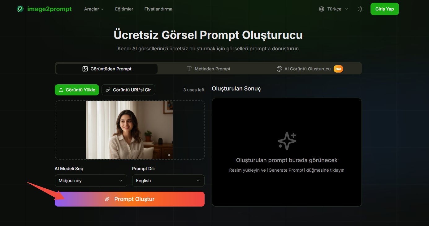 Image2Prompt.net görselden prompt oluşturucu
