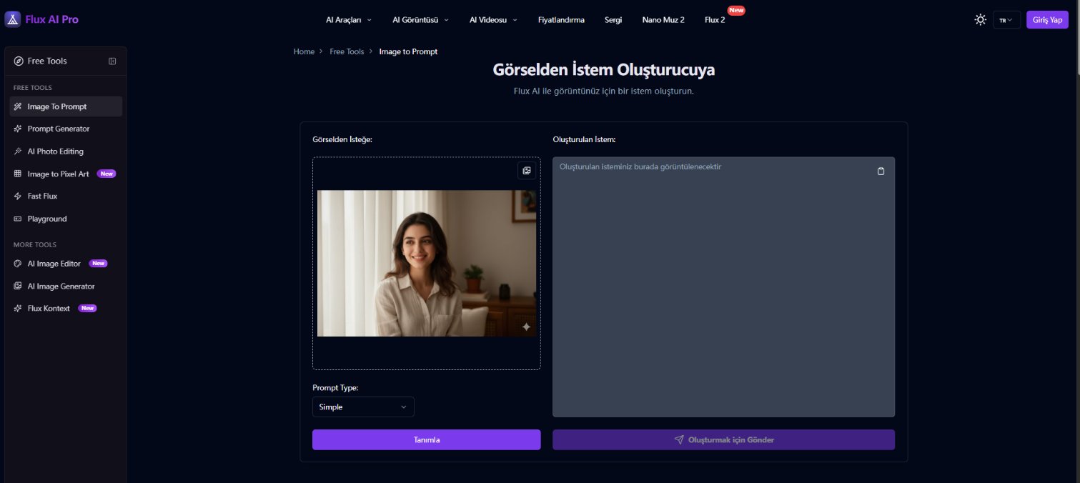 Flux AI Görselden Prompt Oluşturucu