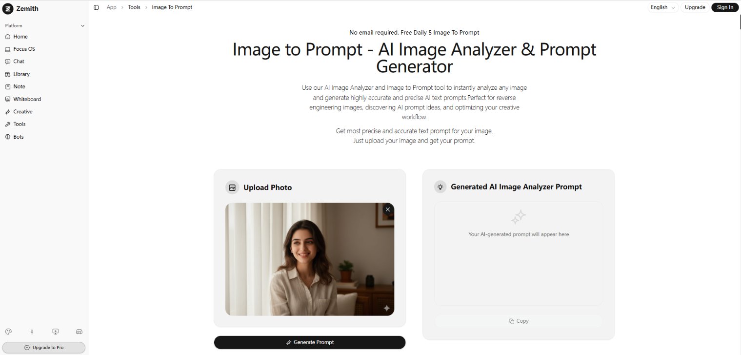 Zemith Image Analyzer & Prompt Generator