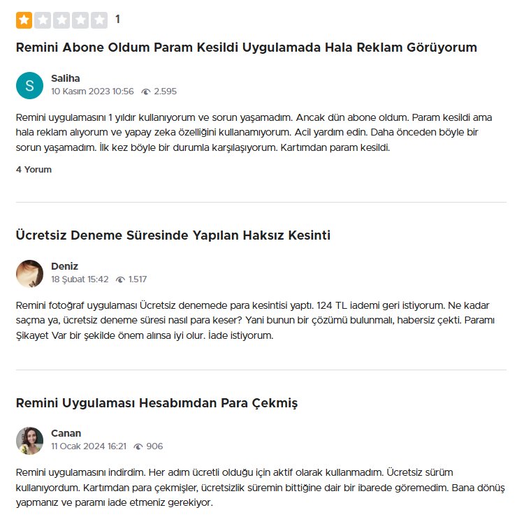 Forumlardan remini şikayetleri