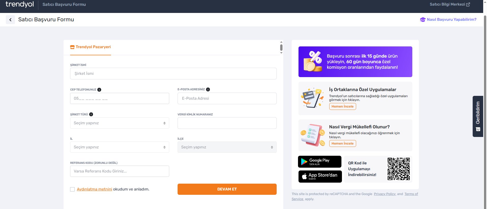 Trendyol Mağaza Açma