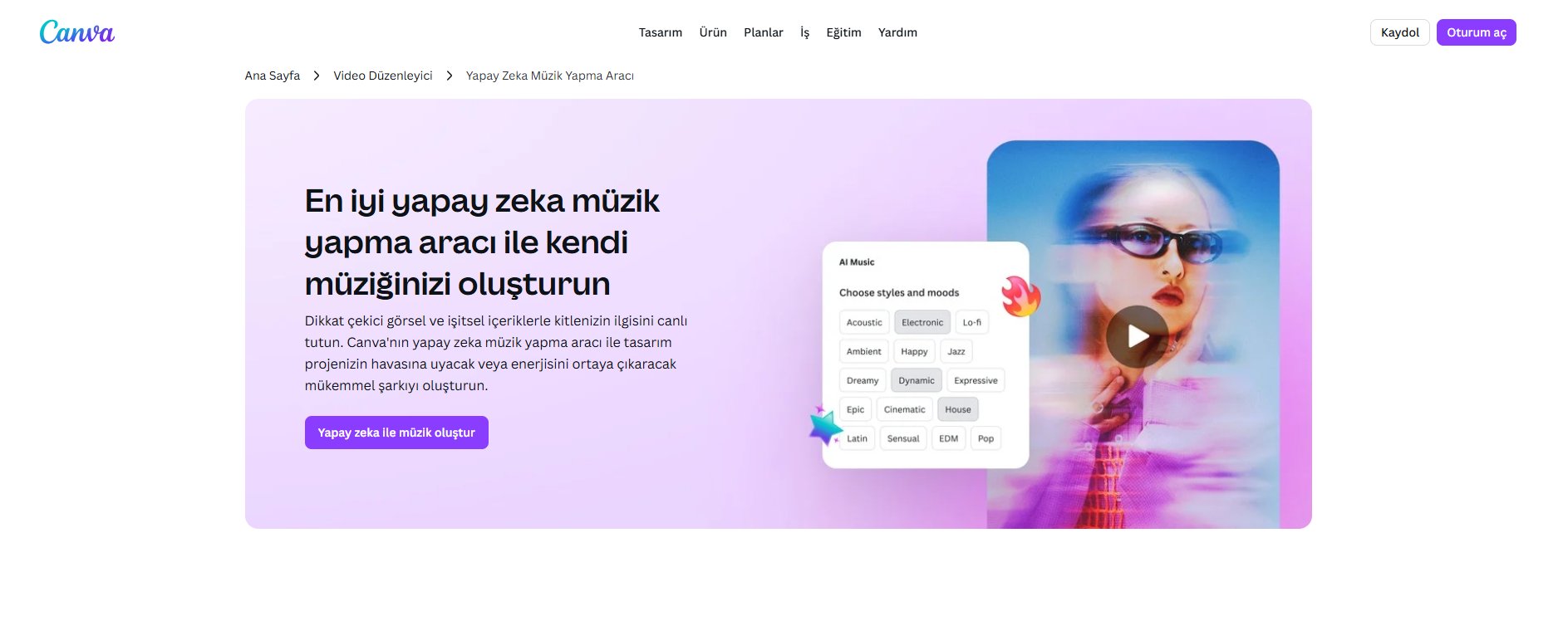 yapay zeka ile şarkı oluşturma aracı - suno