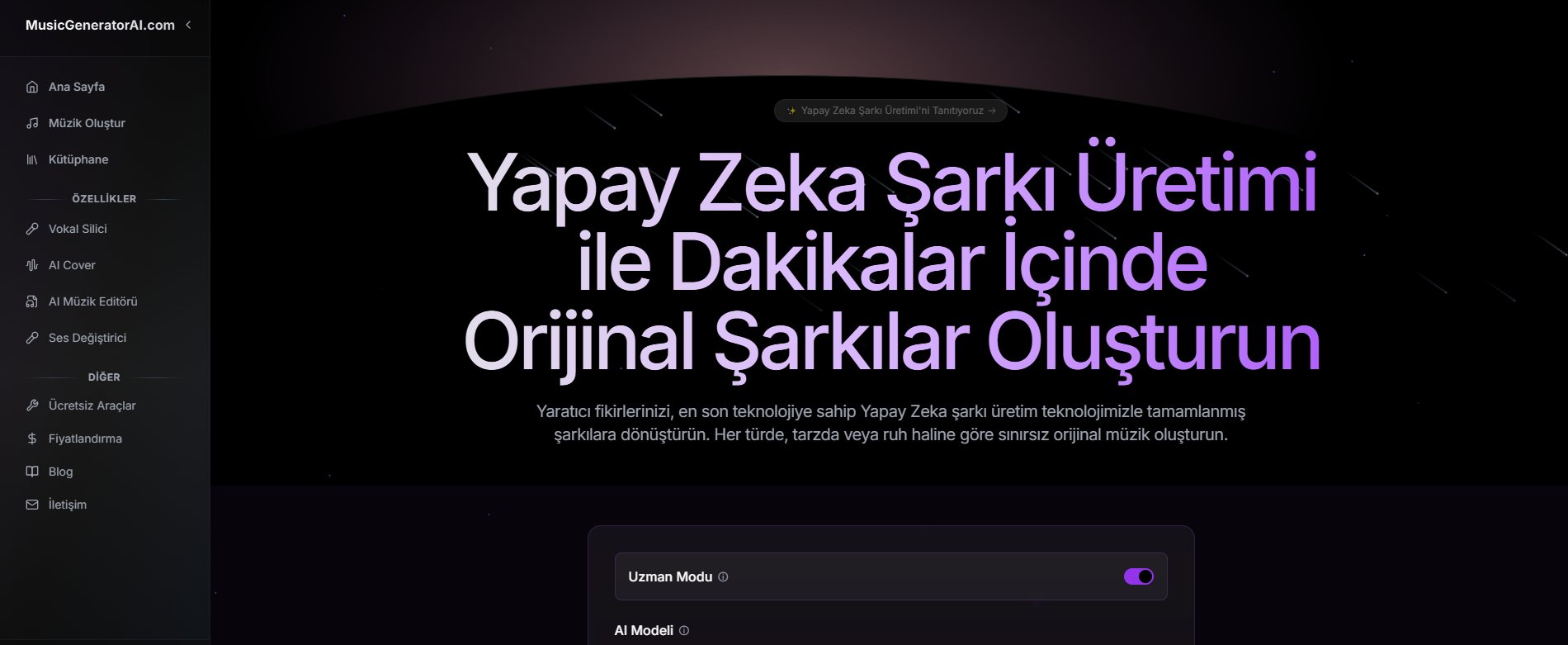 yapay zeka ile şarkı oluşturma aracı - tad.ai
