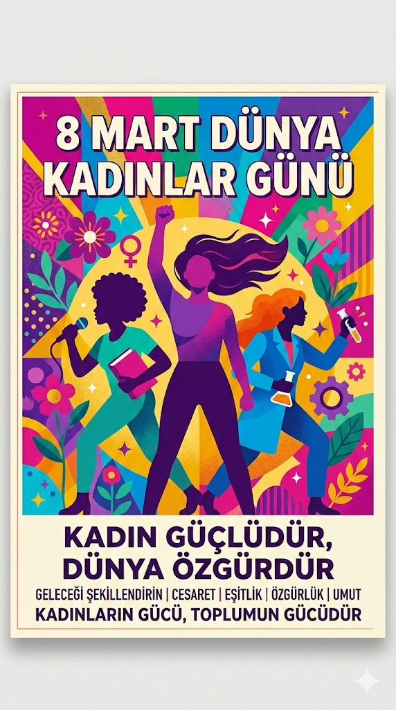 Güçlü kadın siluetleri poster