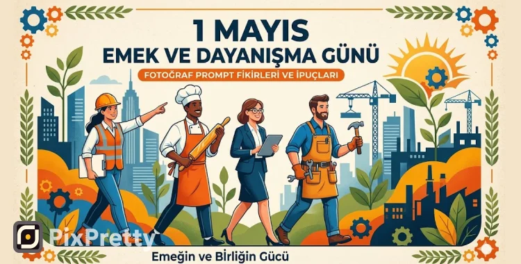 1 Mayıs Emek ve Dayanışma Günü Yapay Zeka Görseli