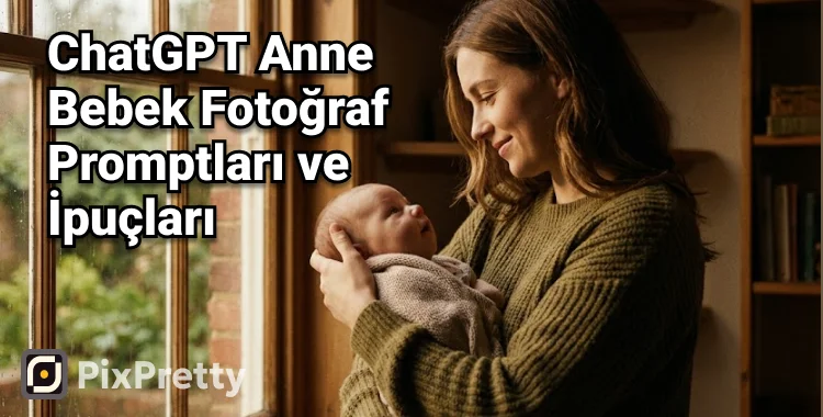 Anne ve bebek yapay zeka fotoğrafı