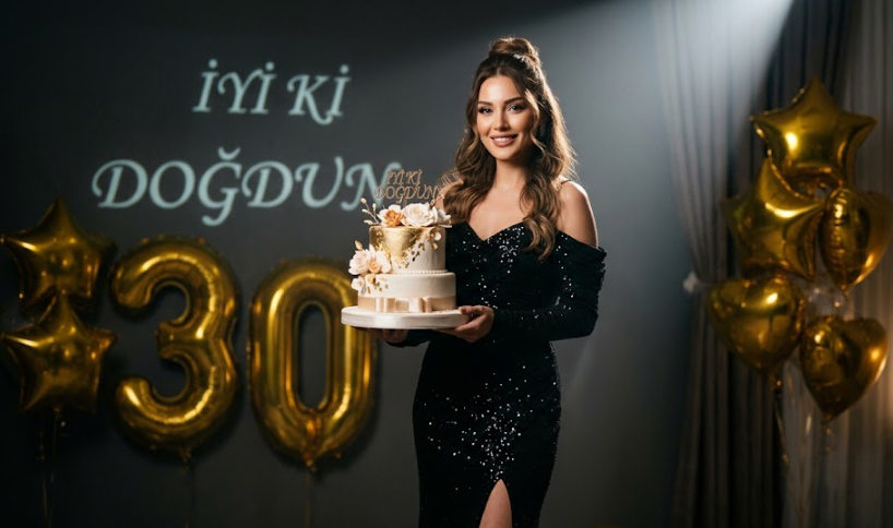 lüks instagram influencer doğum günü çekimi