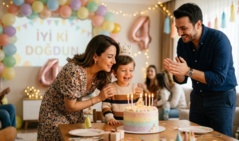 instagram tarzı aile doğum günü fotoğrafı