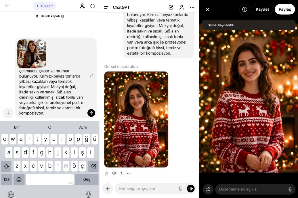 chatgot ile nasıl yılbaşı temalı fotoğraf yapılır
