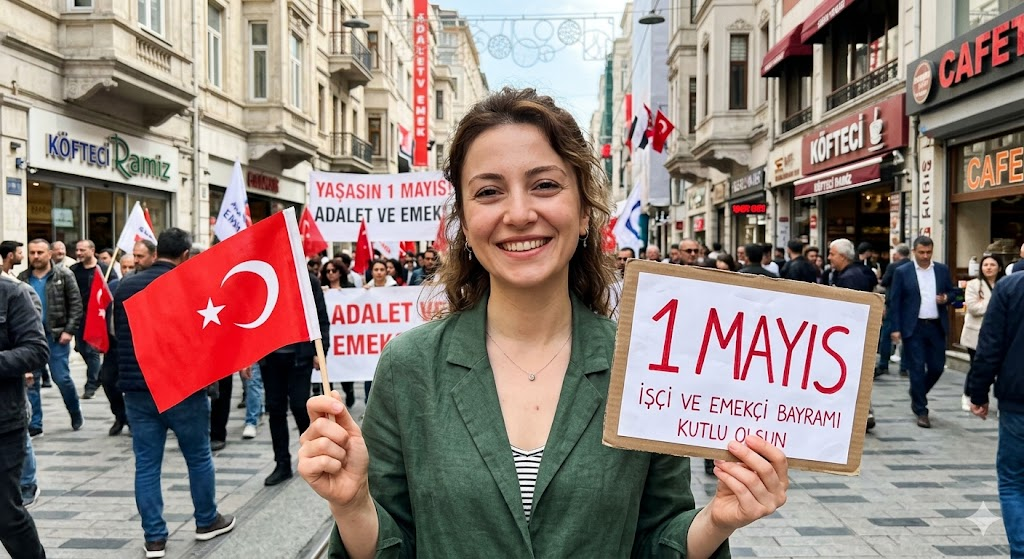 AI 1 Mayıs kadın portre