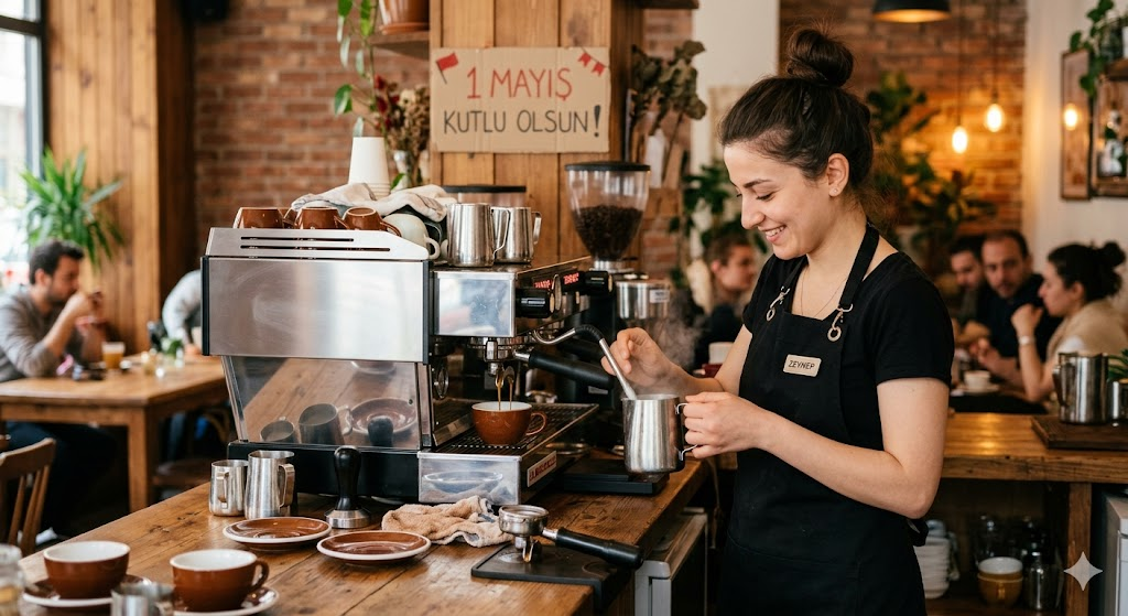 AI 1 Mayıs kafe sahne