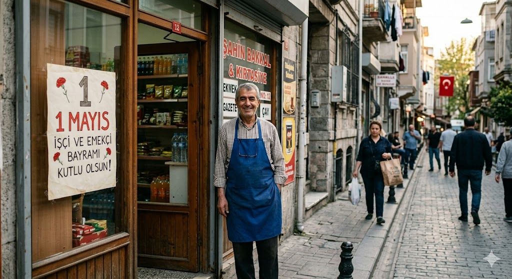 AI 1 Mayıs dükkan sahne