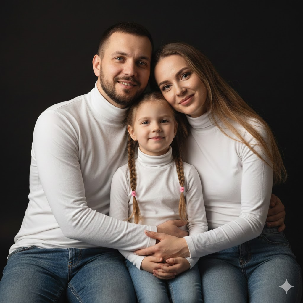 gemini aile fotoğrafı yapma promptları stüdyo aile portresi