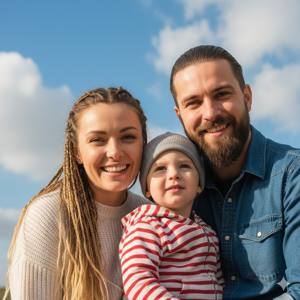 gemini aile fotoğrafı yapma promptları açık hava aile portresi
