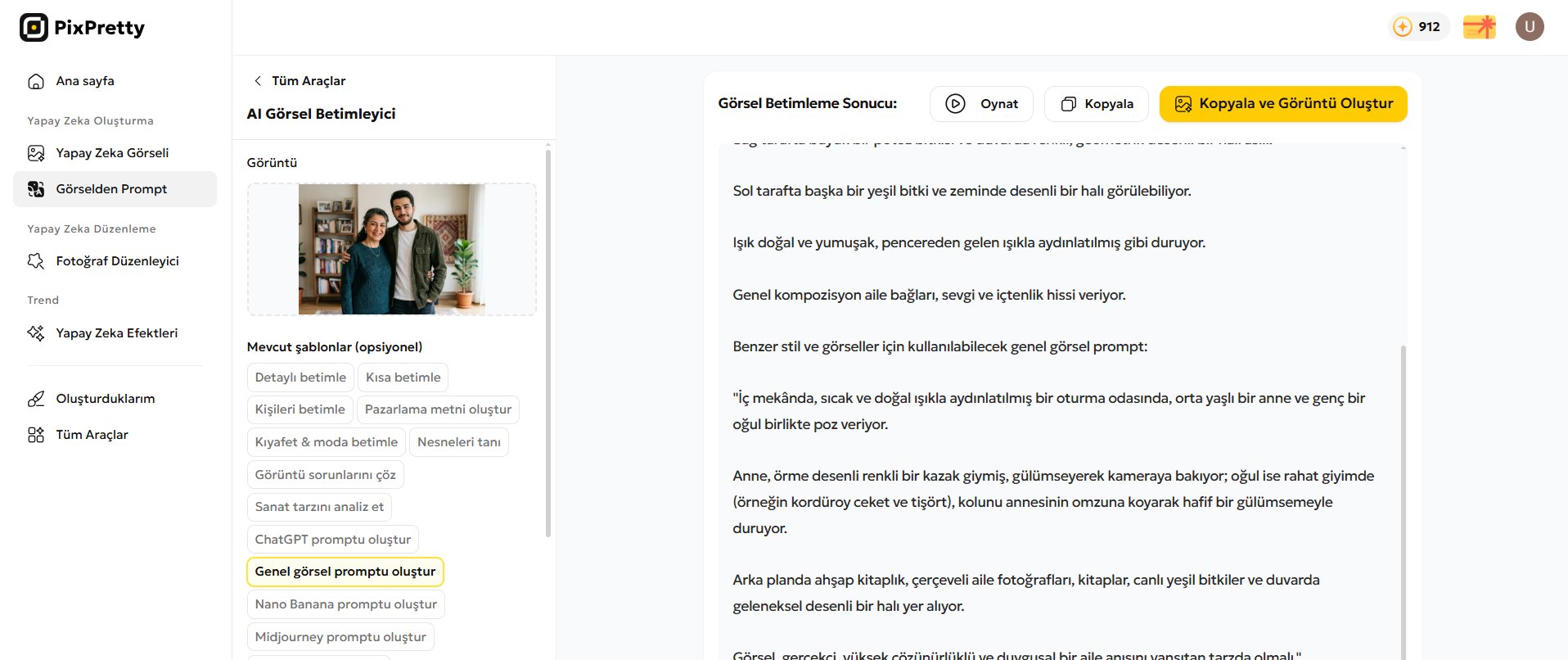 gemini anne oğul fotoğraf promptları