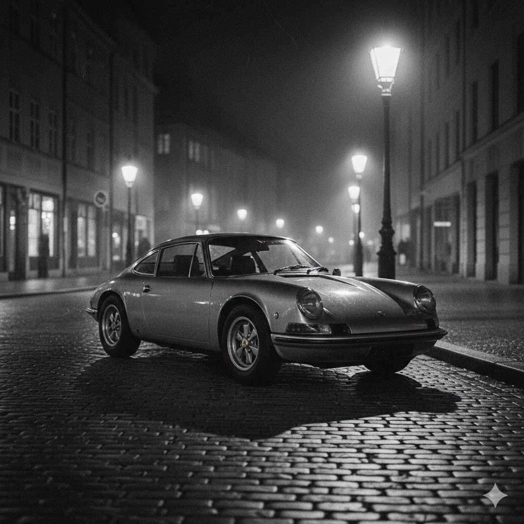 Analog film araba sahnesi