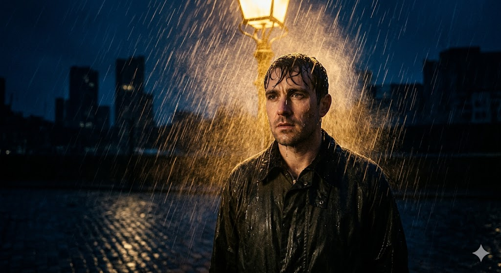 yağmur erkek sokak prompt