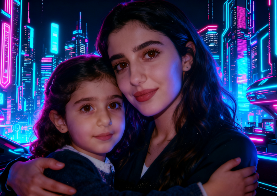 Hayal Gücü ve Fütüristik Gemini fotoğraf birleştirme örneği