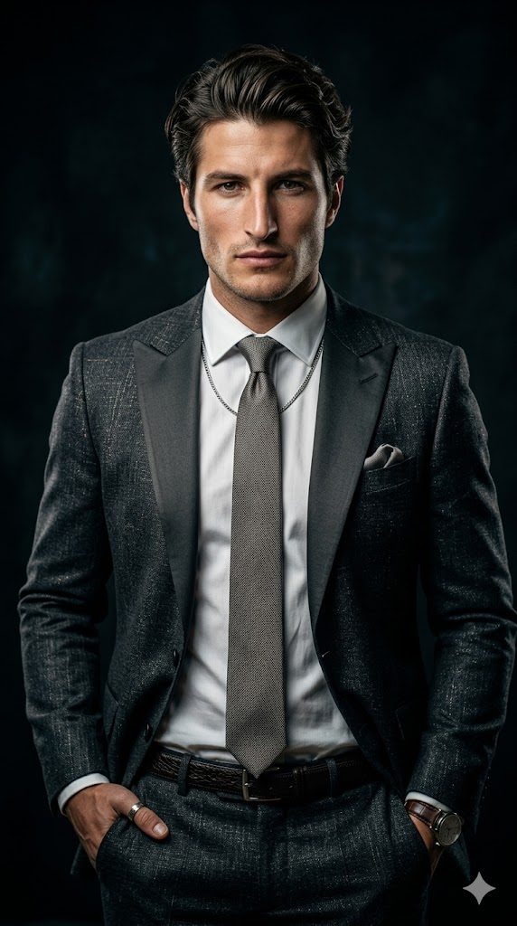 AI erkek model yüksek moda portre