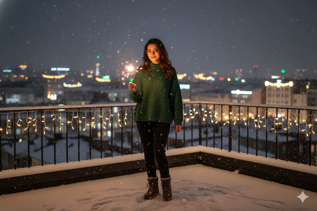 gemini ile yılbaşı fotoğraf yapma komutu