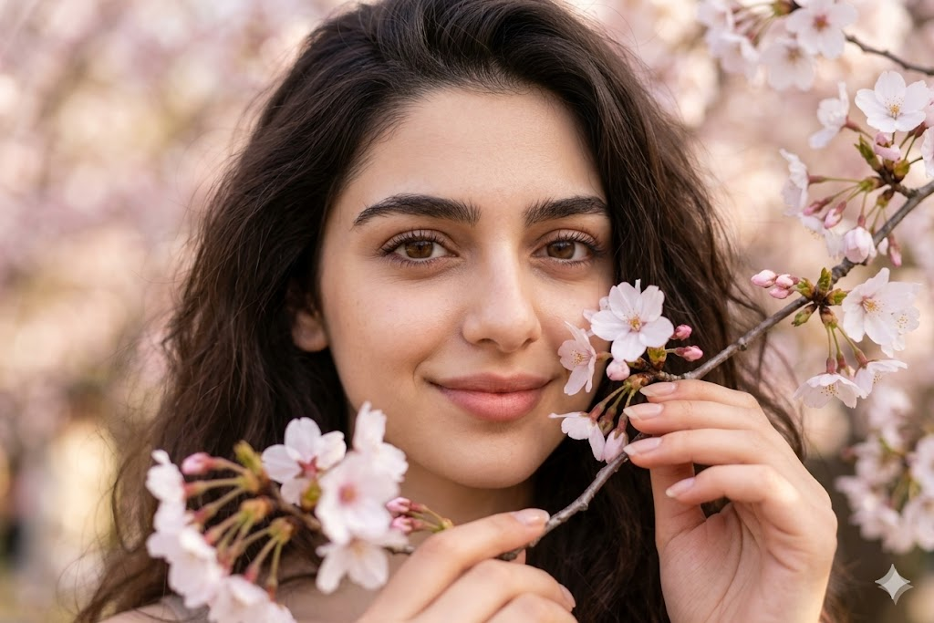 AI sakura portre prompt